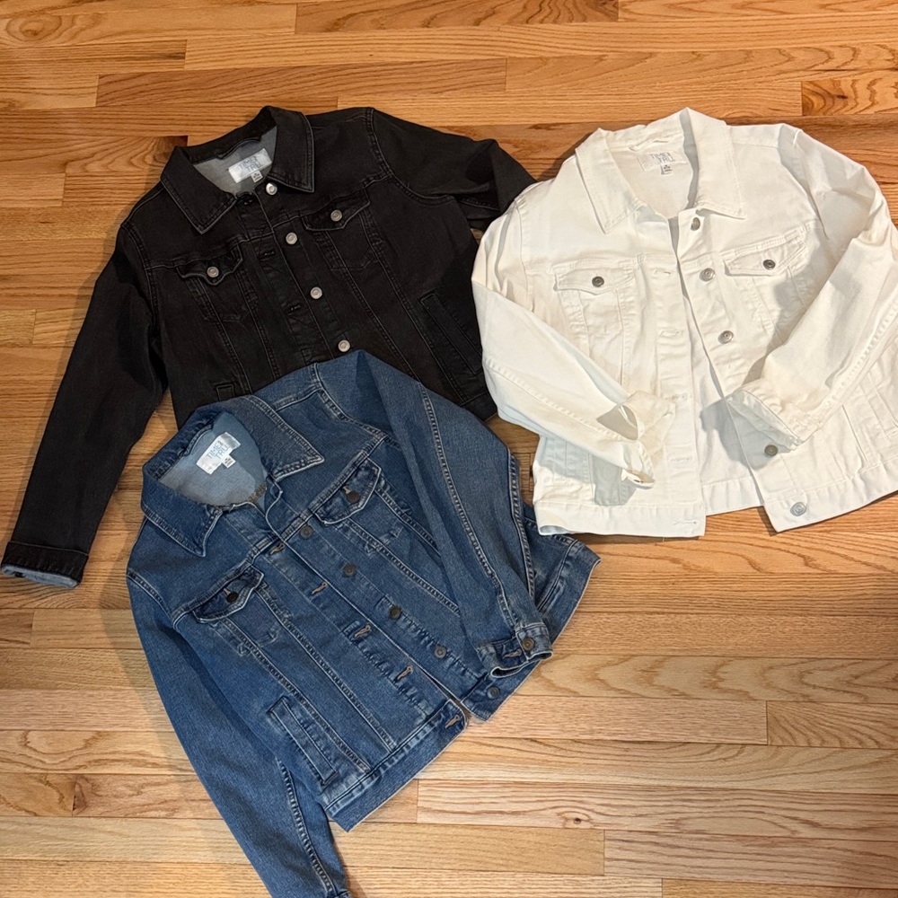Lot of 3 denim jackets- price is for all 3!